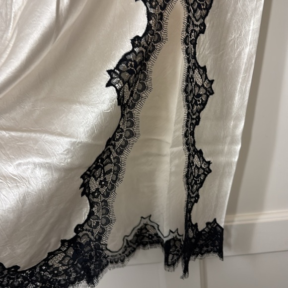 J.Crew Gwyneth lace-trim slip skirt in textured satin CD354 - Picture 7 of 8